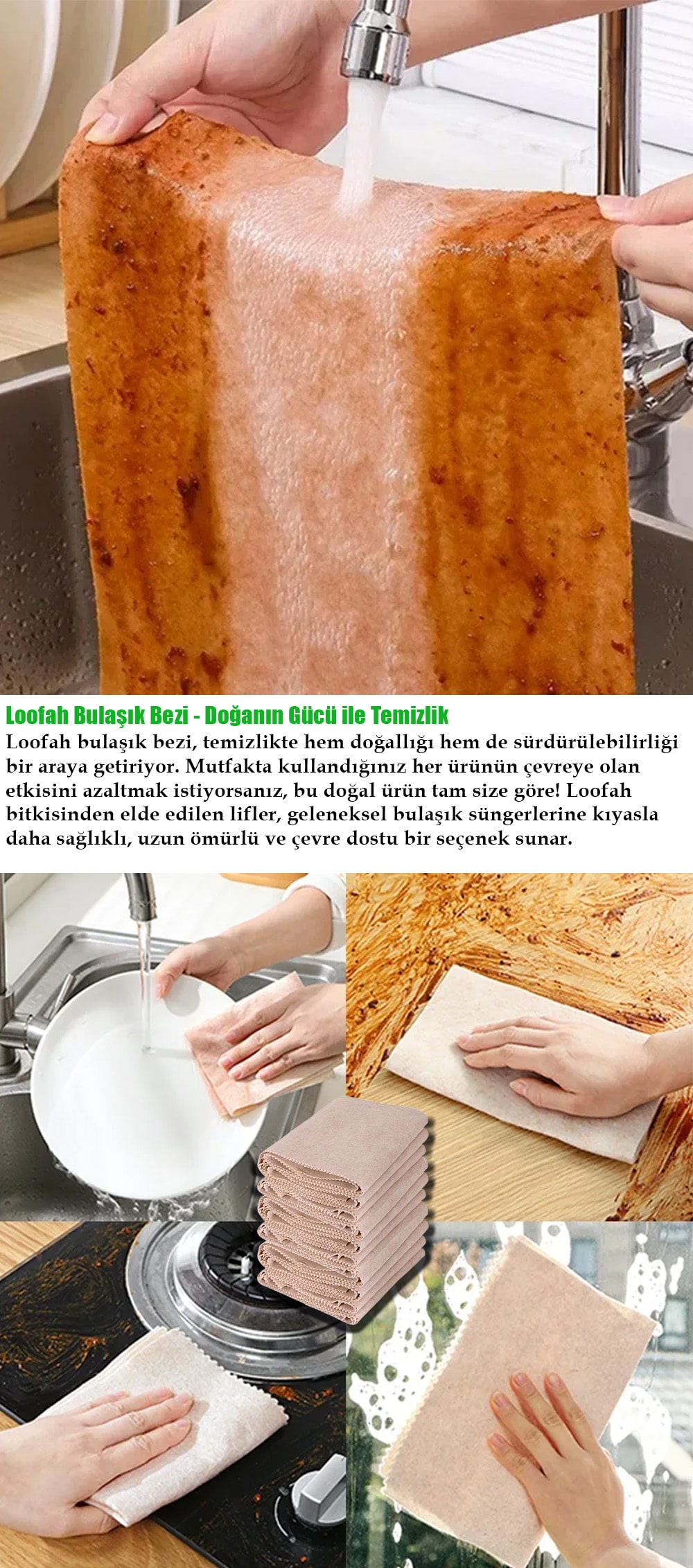 KABAK LİFİ TEMİZLİK BEZİ